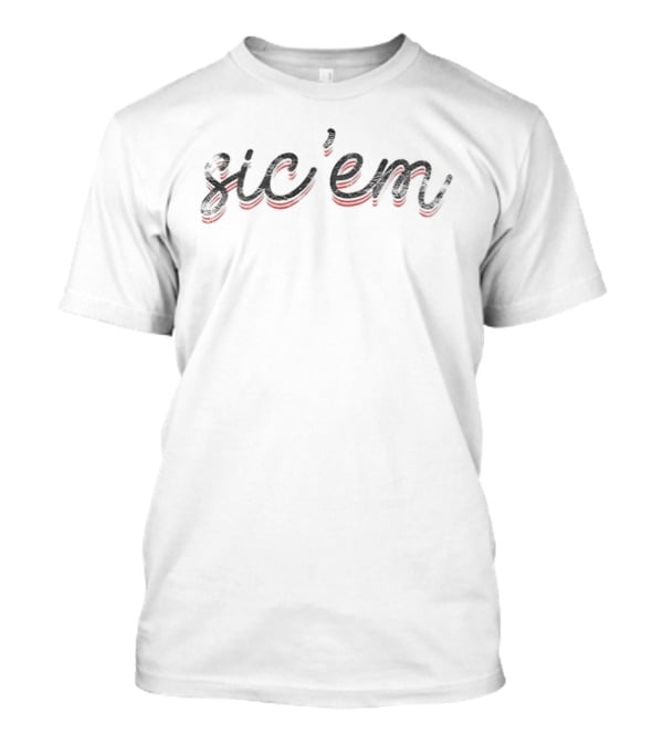 Georgia Bulldogs Sic’em UGA Go Dawgs Football Fan Apparel T-Shirt