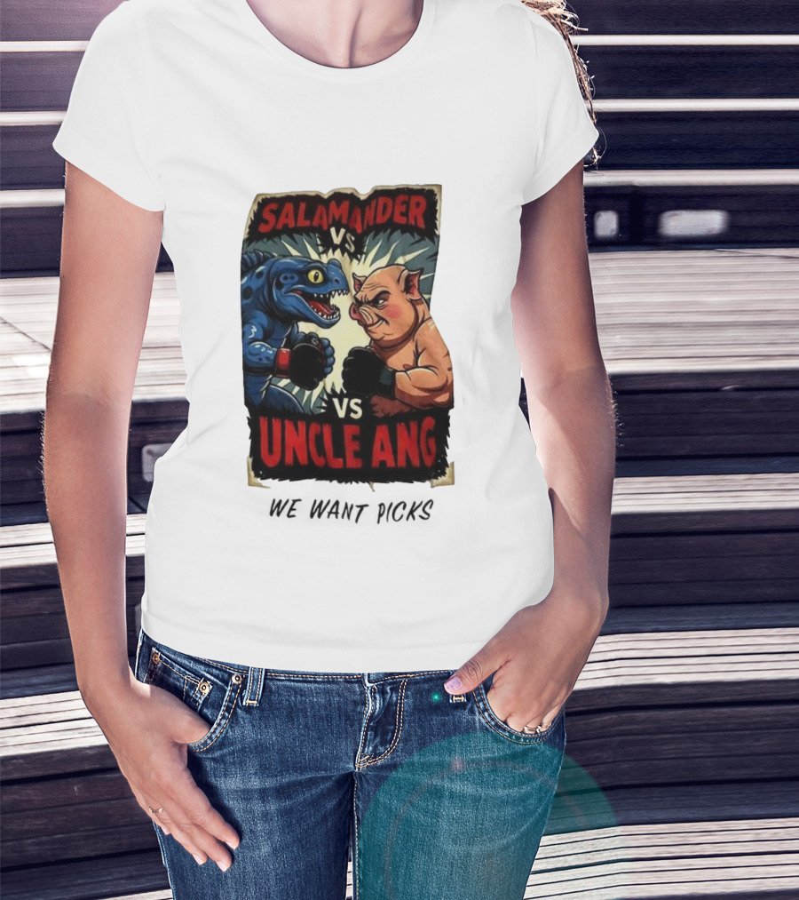 Salamander Vs Uncle Ang Boxing Showdown T-Shirt