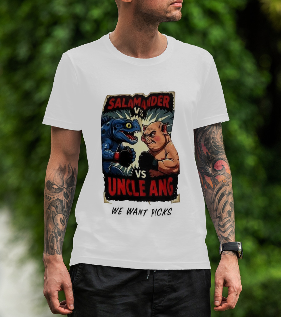 Salamander Vs Uncle Ang Boxing Showdown T-Shirt