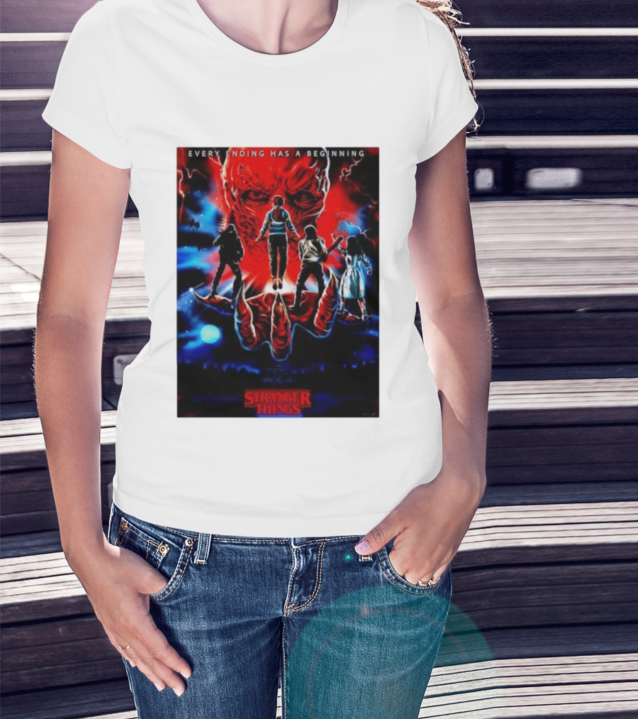 Stranger Things Every Ending Has A Beginning Halloween T-Shirt