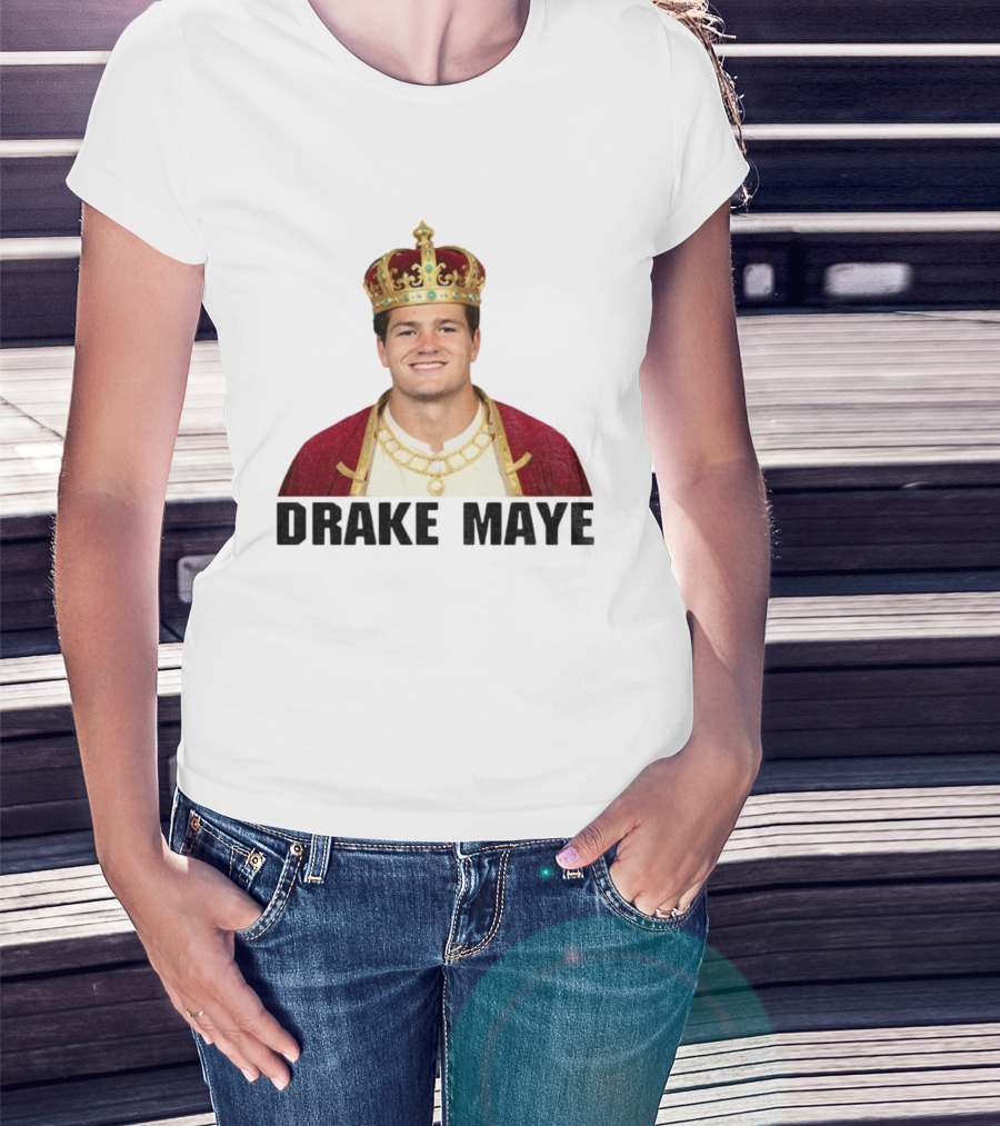 Drake Maye King Black Series New England Patriots NFL Football 2025 T-Shirt