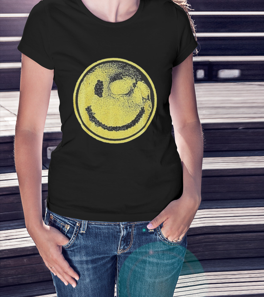 Against Me! Mandatory Happiness Yellow Smiley Face T-Shirt