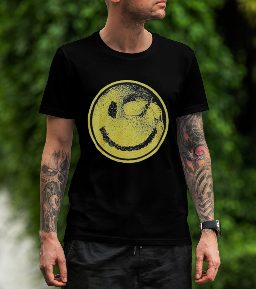Against Me! Mandatory Happiness Yellow Smiley Face T-Shirt
