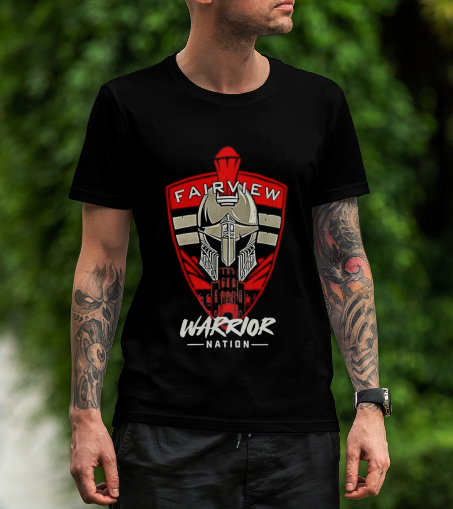 Fairview Warrior Nation Spartan Helmet Emblem T-Shirt
