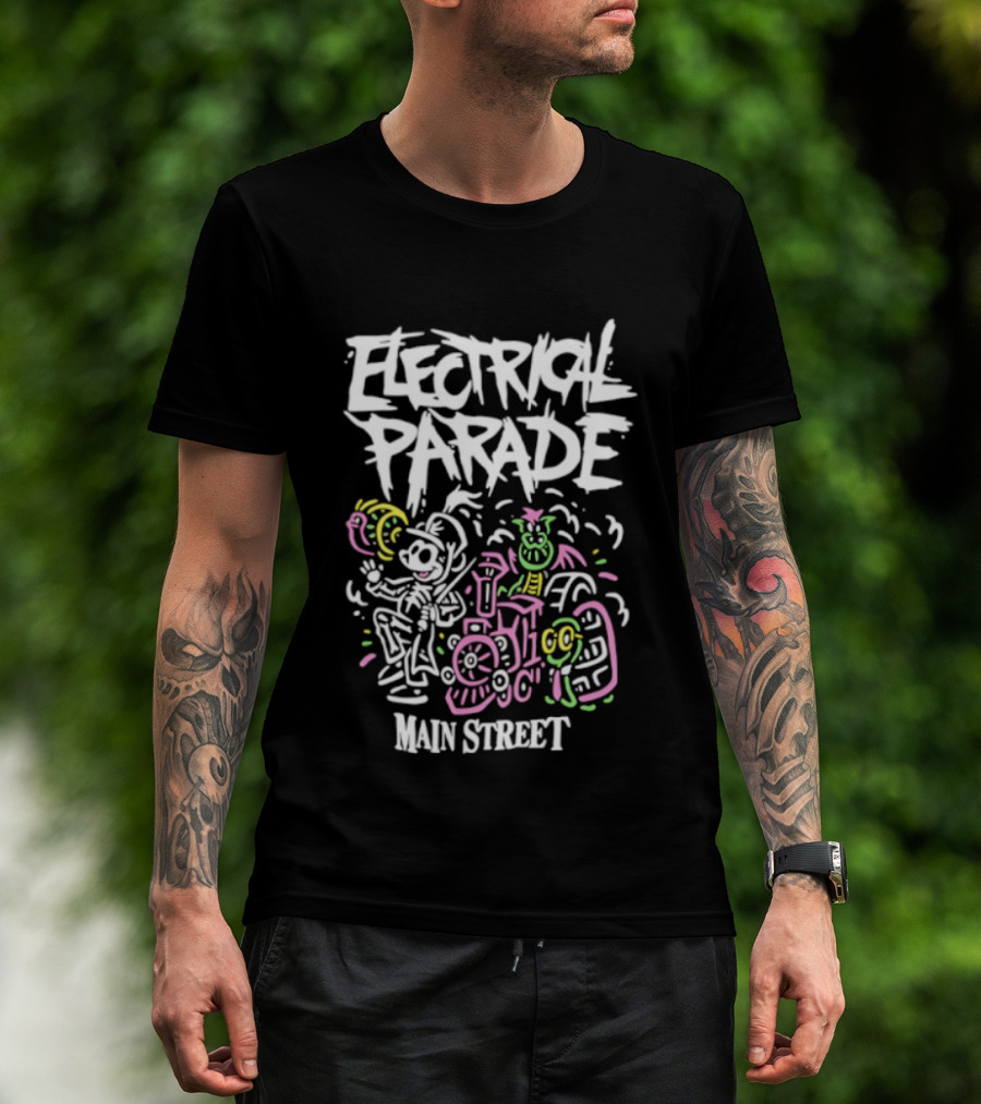 Mickey Mouse Main Street Electrical Parade Classic Retro Style T-Shirt