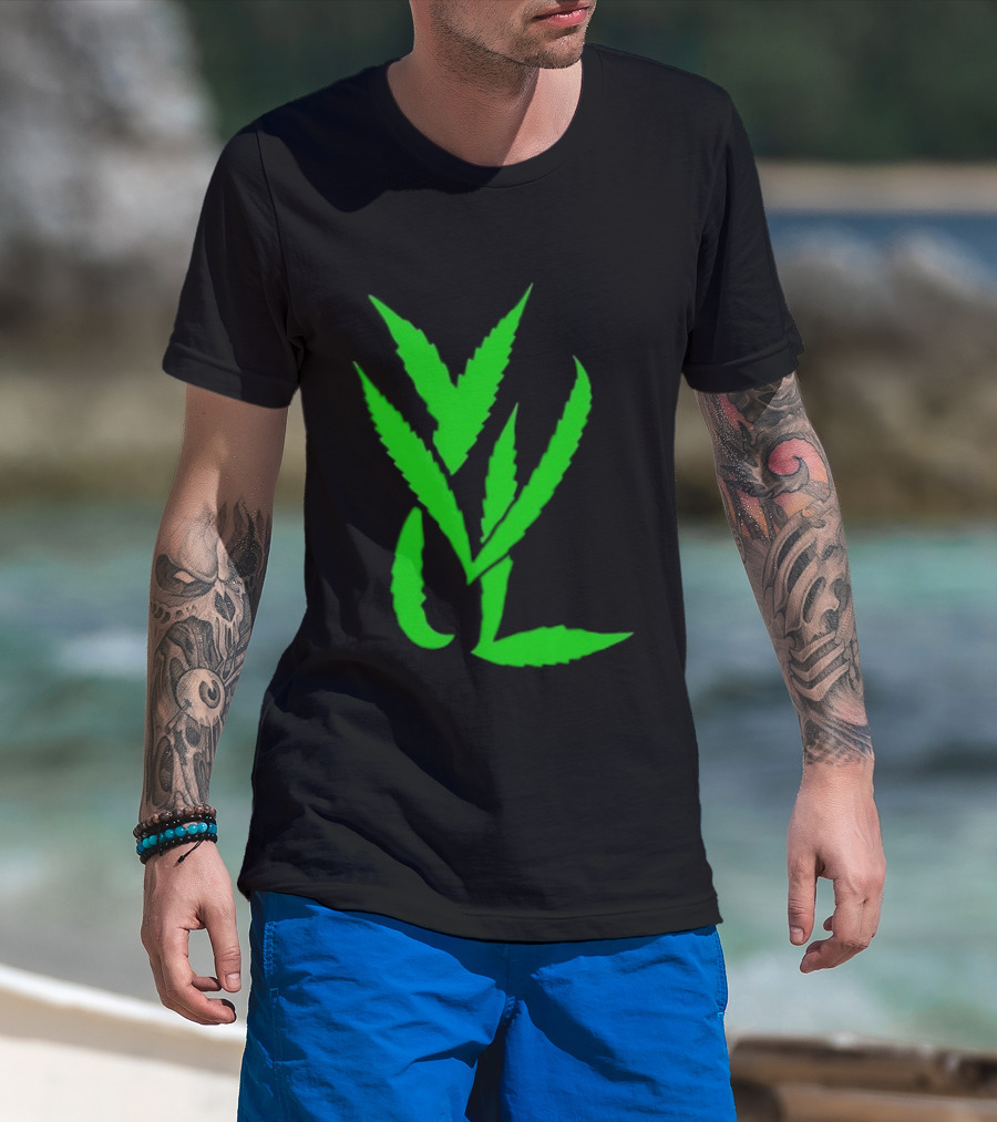 Leaves Green YVL Nature-Inspired Concept T-Shirt
