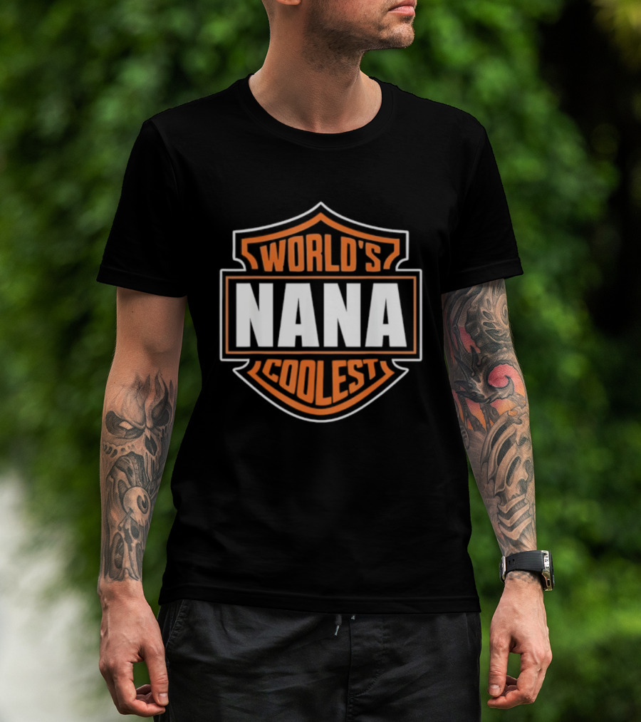 World’s Coolest Nana Matching Family Reunion Emblem T-Shirt