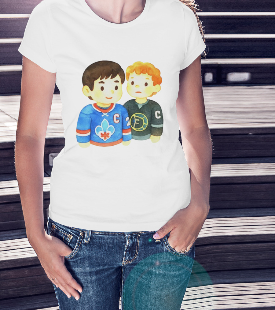 Ilya Rozanov Shane Hollander Chibi Hockey Rivalry Fan Art T-Shirt