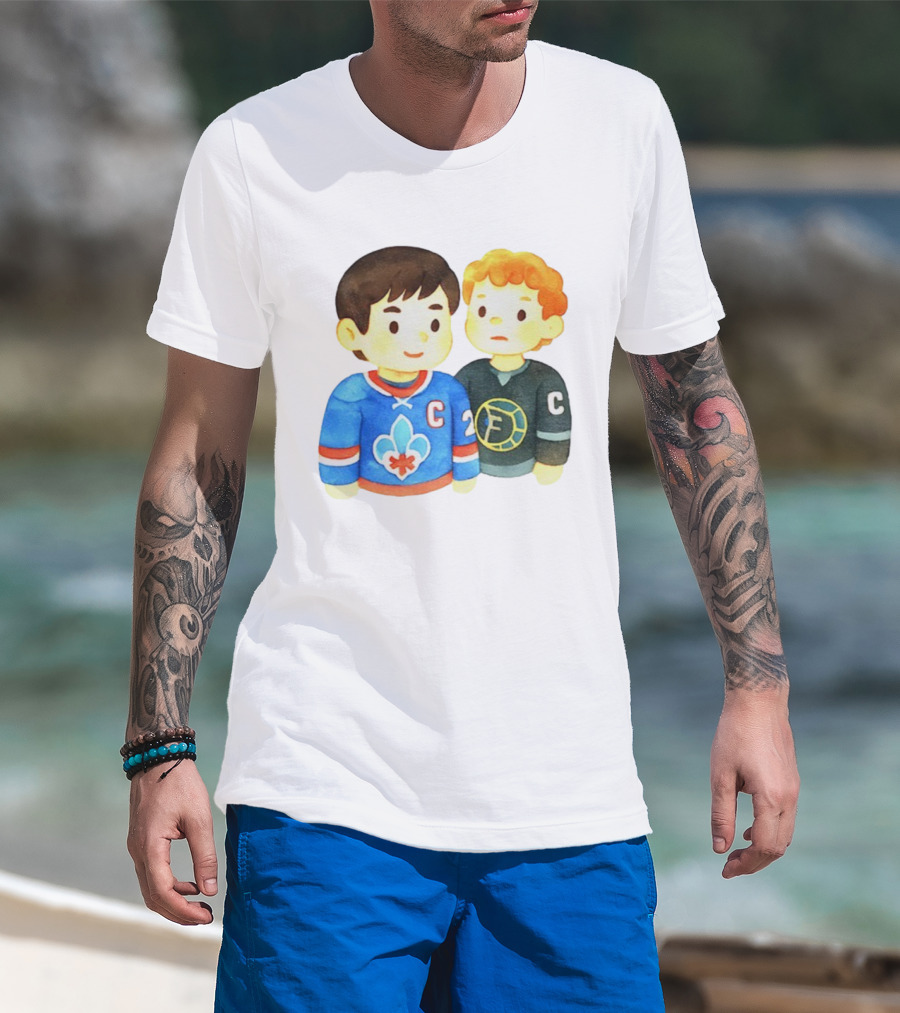 Ilya Rozanov Shane Hollander Chibi Hockey Rivalry Fan Art T-Shirt