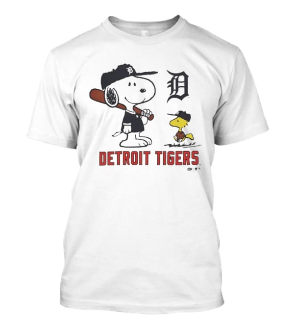 Peanuts Snoopy Woodstock Detroit Tigers Toddler T-Shirt