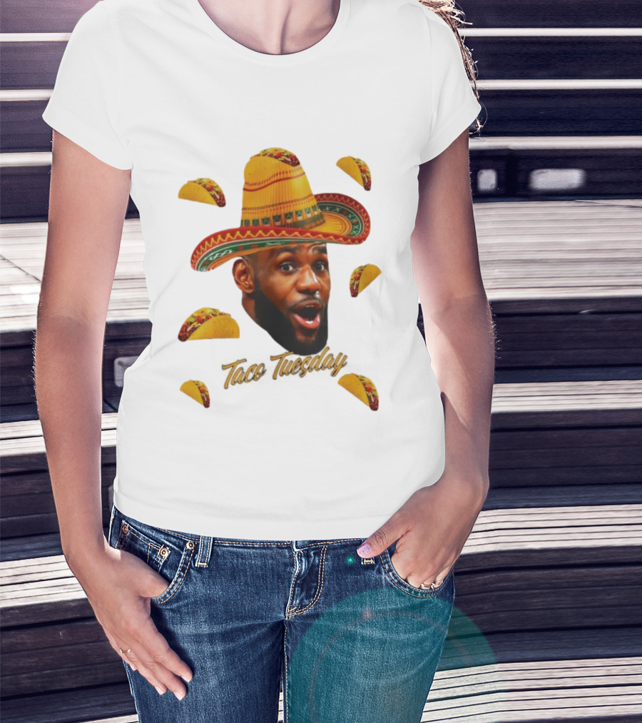 Taco Bell LeBron James Sombrero Taco Tuesday T-Shirt