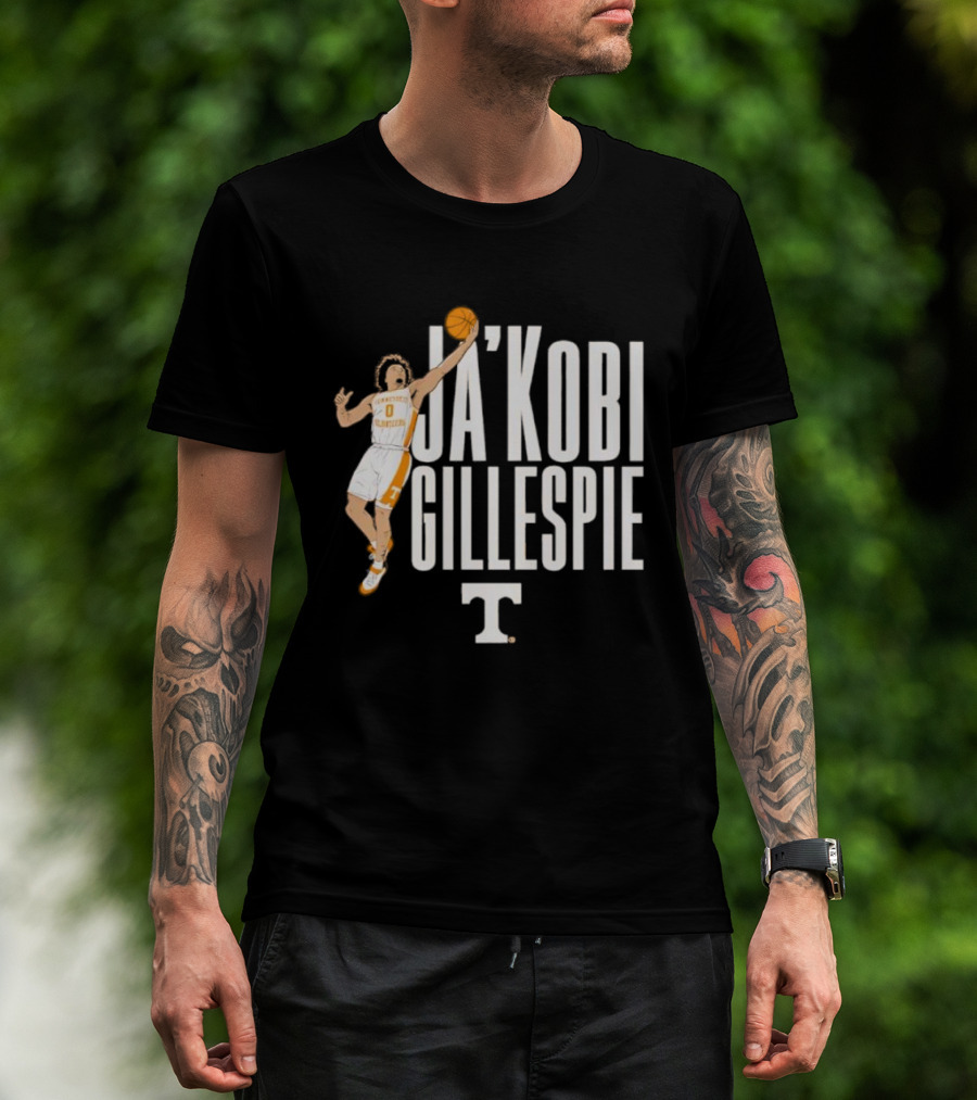 Ja’Kobi Gillespie Tennessee Basketball Pose T-Shirt
