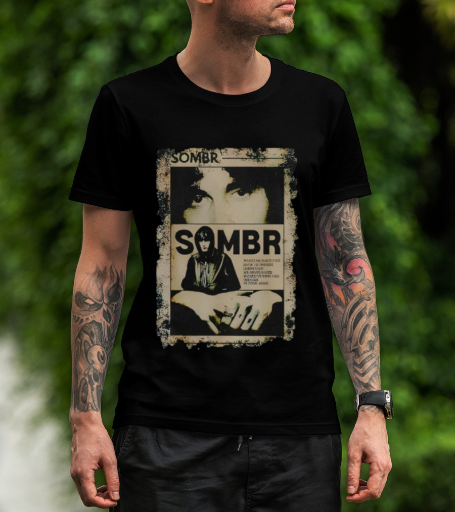 Vintage Retro 90s Sombr Grunge Style Iconic Music T-Shirt