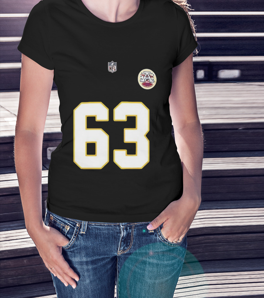 Kansas City Chiefs Bill Maas 63 NFL Team Number Signature T-Shirt
