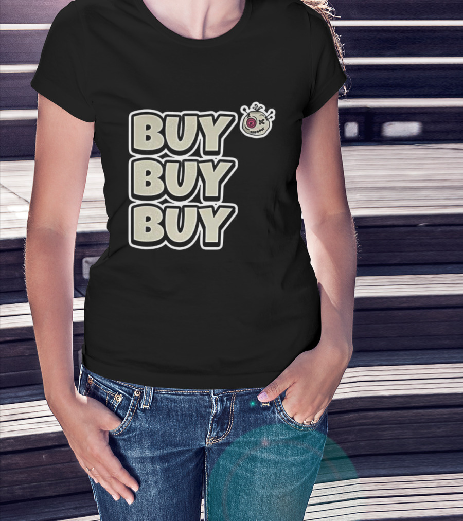 BUY BUY BUY Voodoo Token Eye Design T-Shirt
