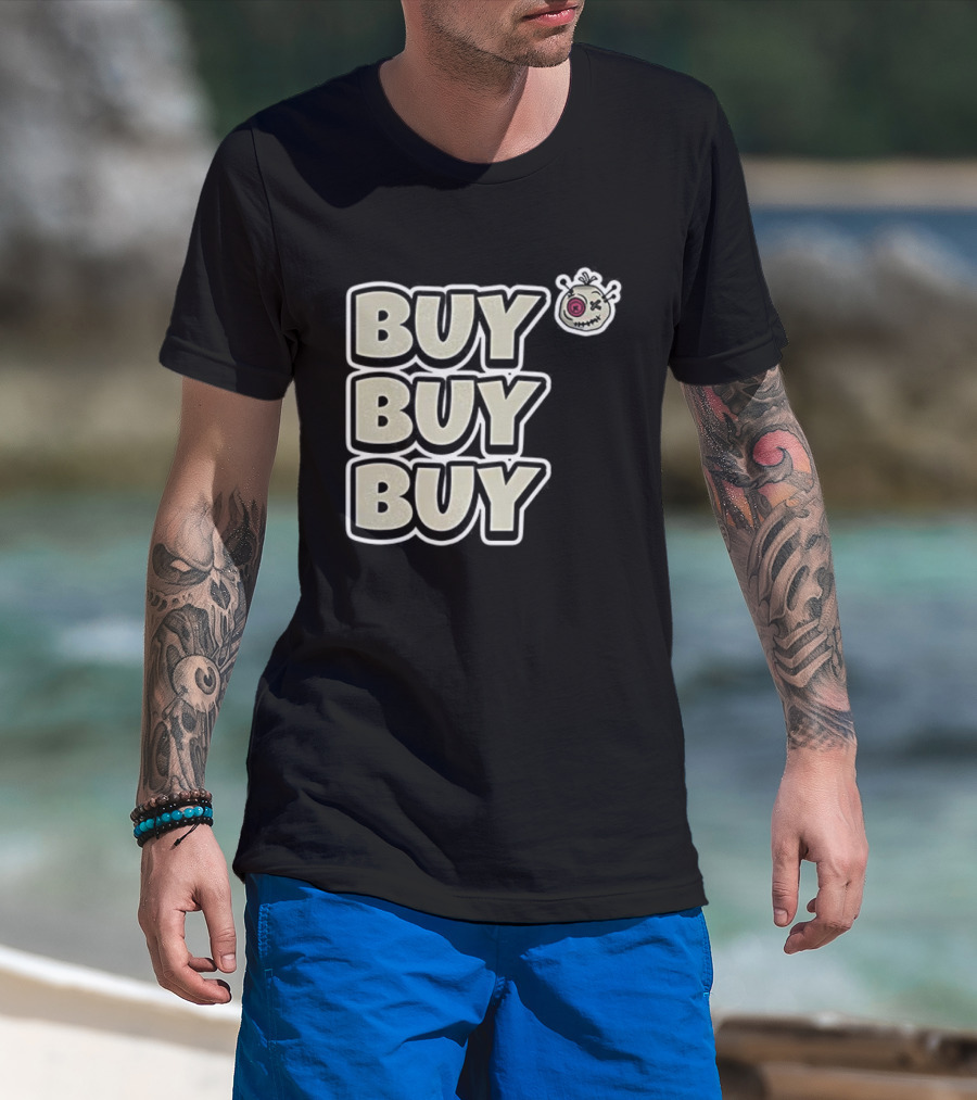 BUY BUY BUY Voodoo Token Eye Design T-Shirt