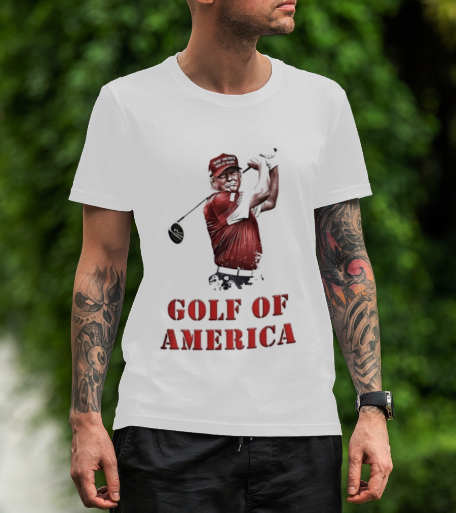 Donald Trump Make America Great Again Golf Of America Bright T-Shirt
