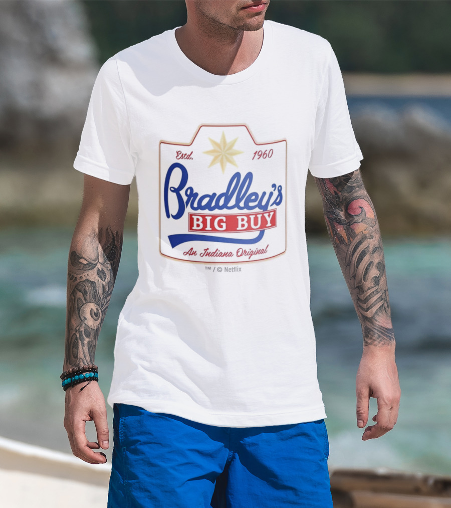 Stranger Things Season 5 Bradley's Big Buy Est. 1960 An Indiana Original T-Shirt