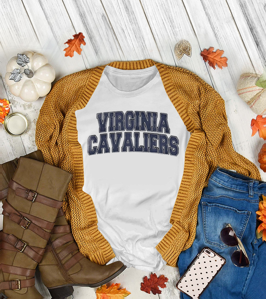 Virginia Cavaliers Heart on My Sleeve Fire in My Soul T-Shirt