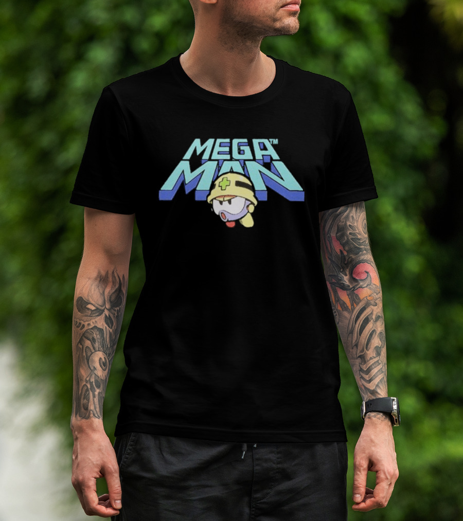 Mega Man Met Enemy Character Art Rsvlts Collection T-Shirt