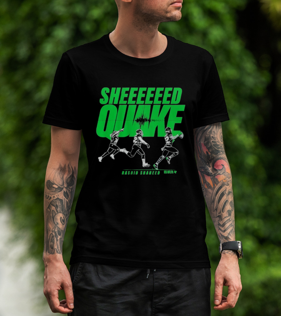 Rashid Shaheed Sheed Quake NFL Action T-Shirt