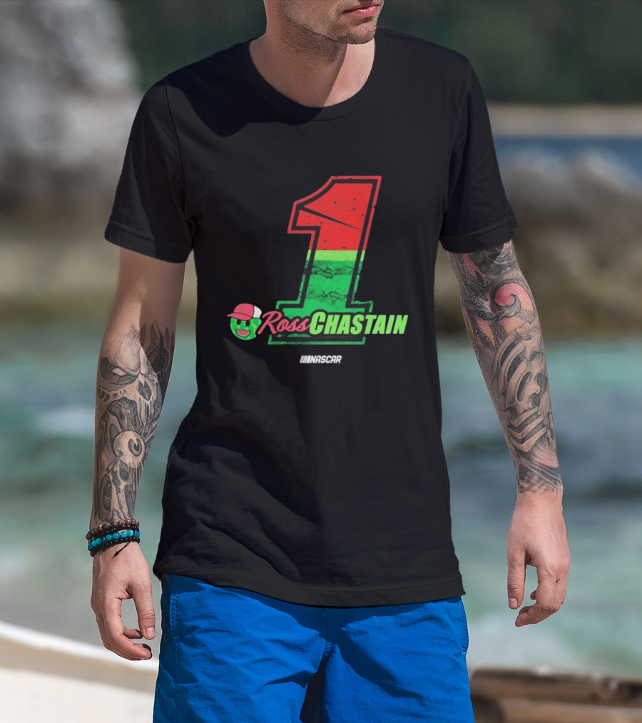 Ross Chastain Melon Man 1 NASCAR Racing Fan Merch T-Shirt
