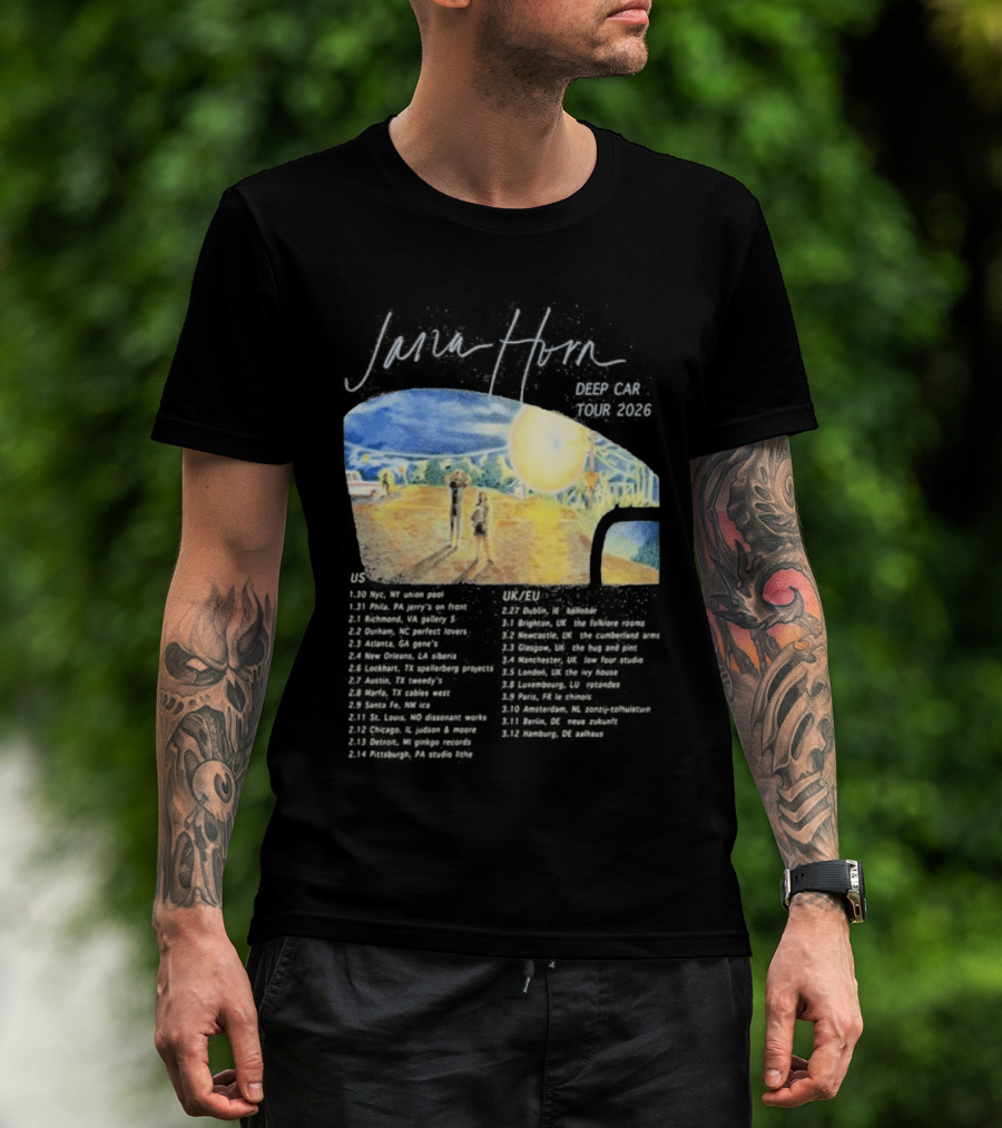 Jana Horn Deep Car Tour 2026 Dates Texas Sun T-Shirt