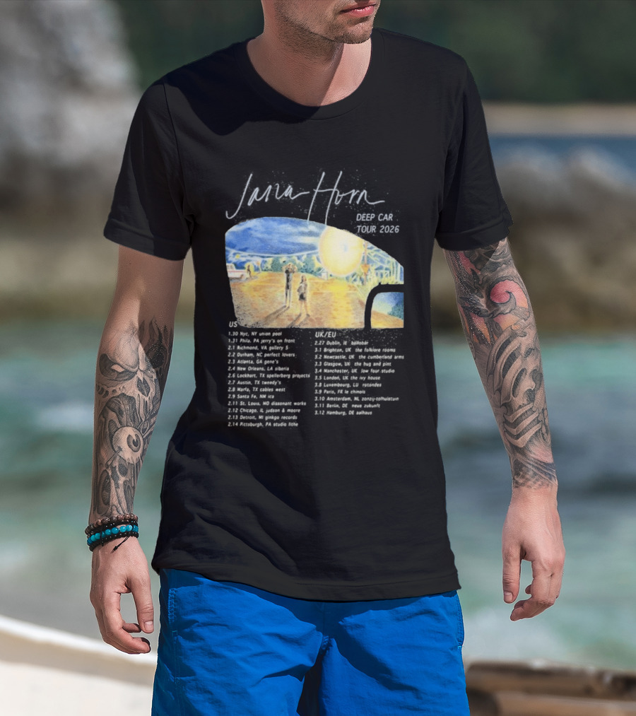 Jana Horn Deep Car Tour 2026 Dates Texas Sun T-Shirt