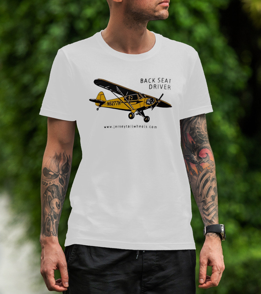 Back Seat Driver N6277H Yellow Aircraft T-Shirt