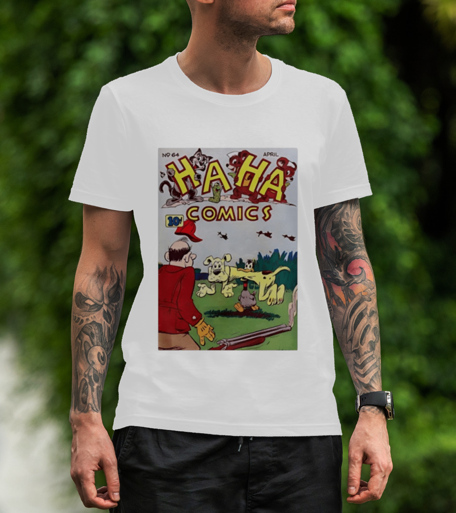 Ha Ha Comics No 64 April 10 Cent Vintage Cover T-Shirt