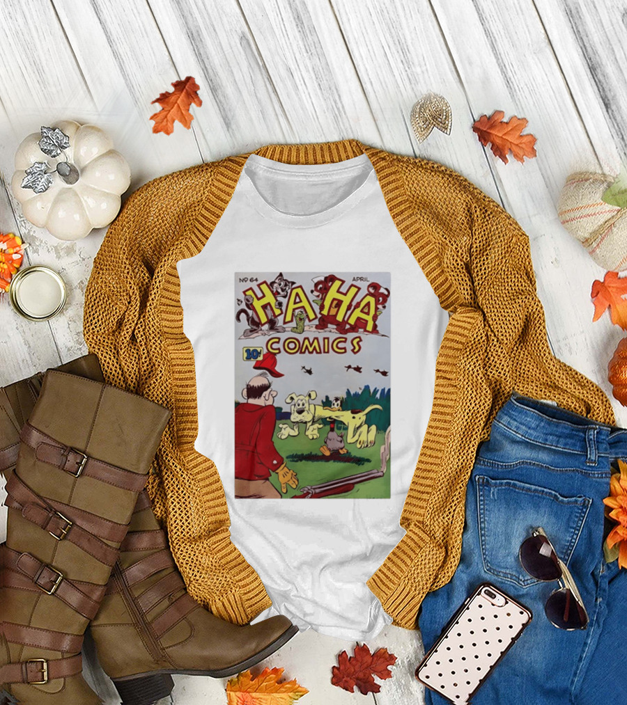 Ha Ha Comics No 64 April 10 Cent Vintage Cover T-Shirt