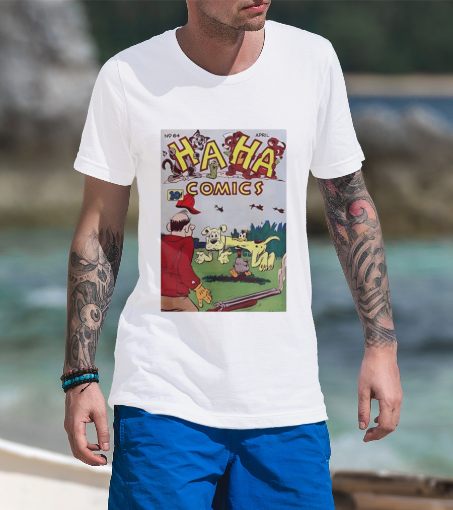 Ha Ha Comics No 64 April 10 Cent Vintage Cover T-Shirt