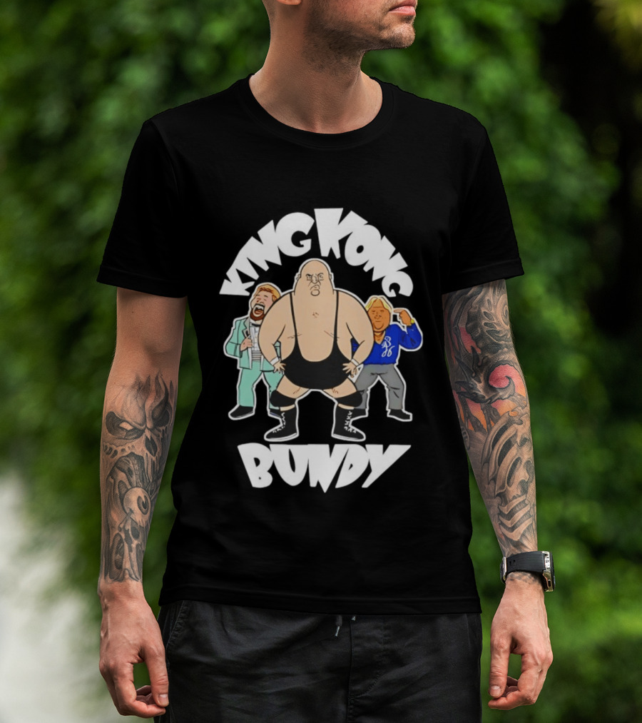 King Kong Bundy Wrestling Managers Cartoon T-Shirt