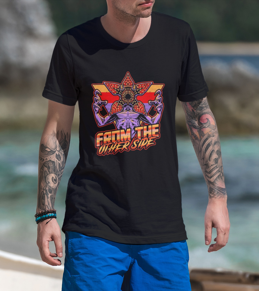 From The Other Side Dimensional Monster Vaporwave T-Shirt