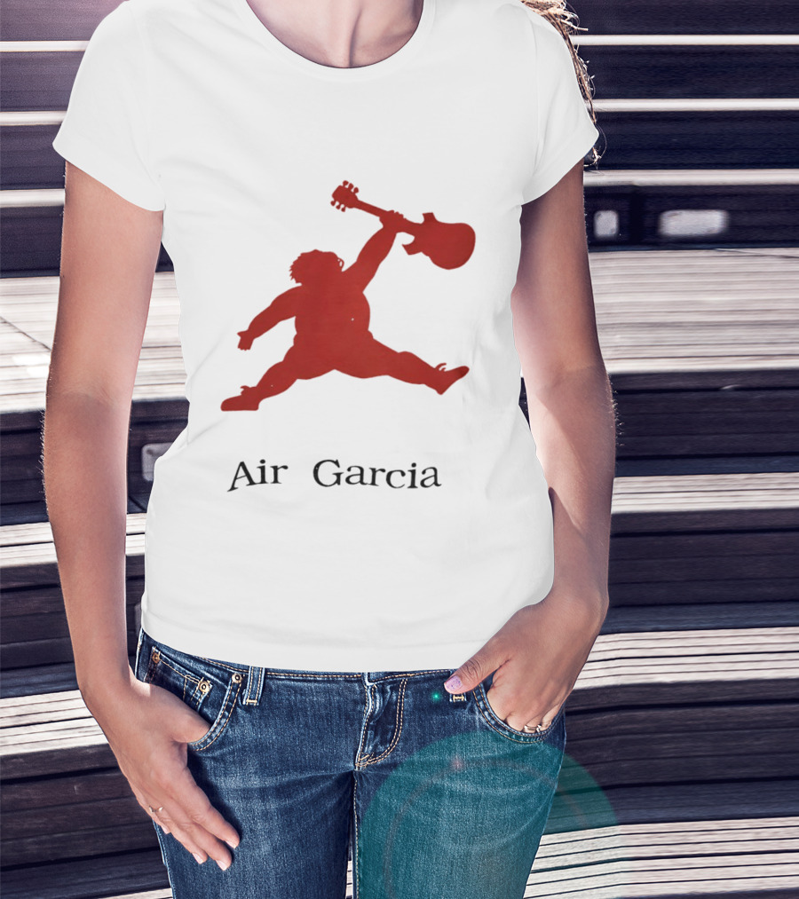 Air Garcia Jerry Garcia Silhouette Iconic Rock Legend T-Shirt