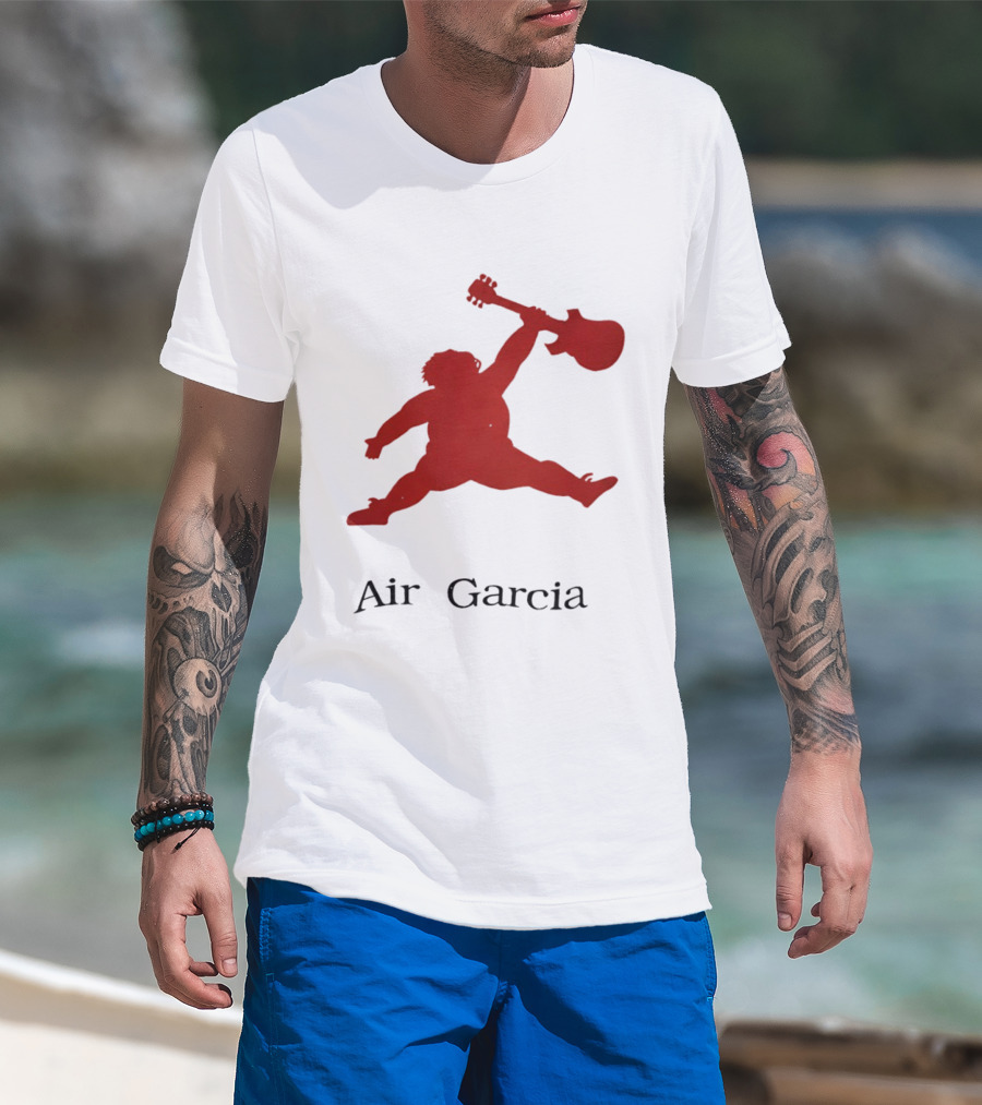 Air Garcia Jerry Garcia Silhouette Iconic Rock Legend T-Shirt
