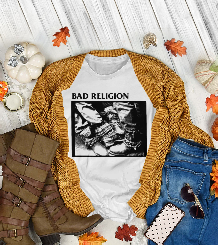 Bad Religion 80 85 Tour Punk Boots Denim Chains 2026 T-Shirt