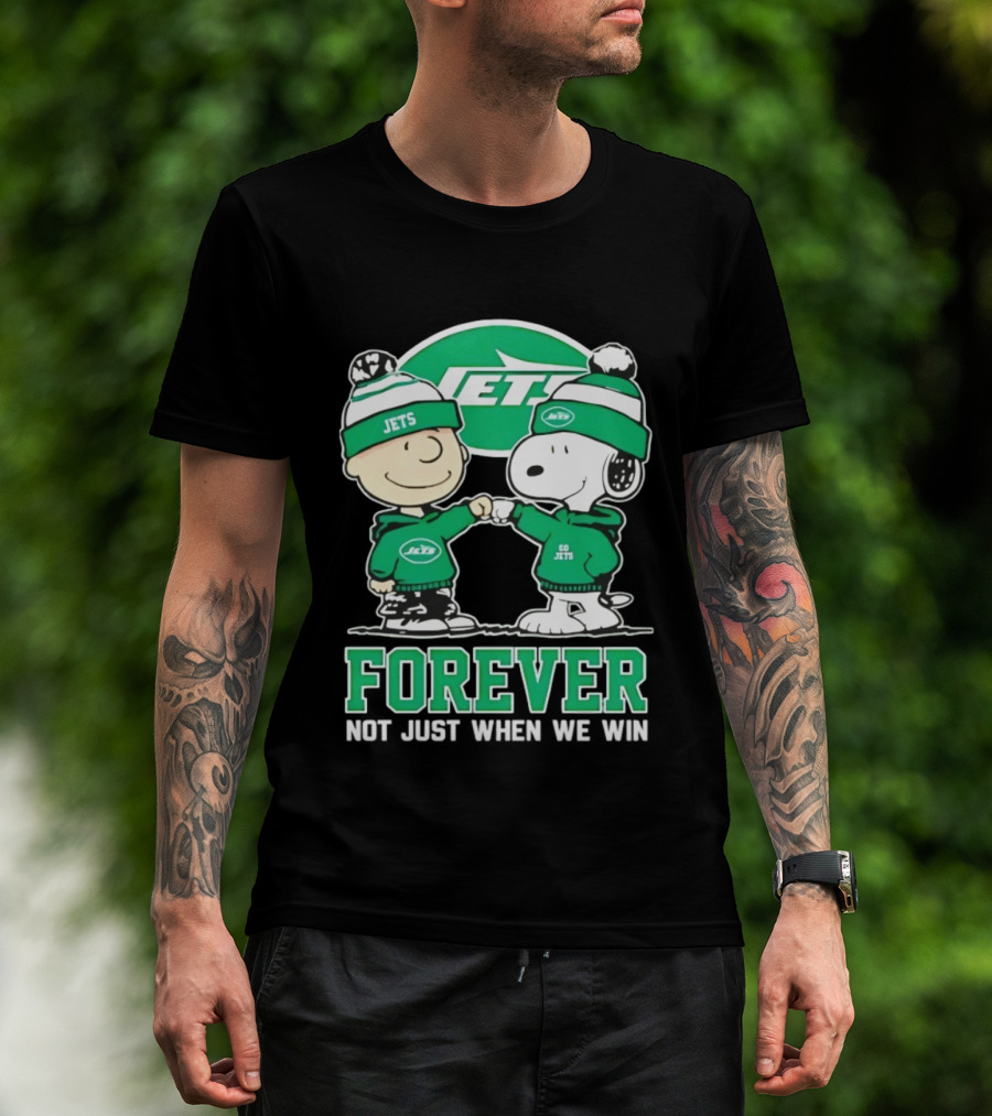 Peanuts Snoopy Charlie Brown Jets Forever Not Just When We Win T-Shirt
