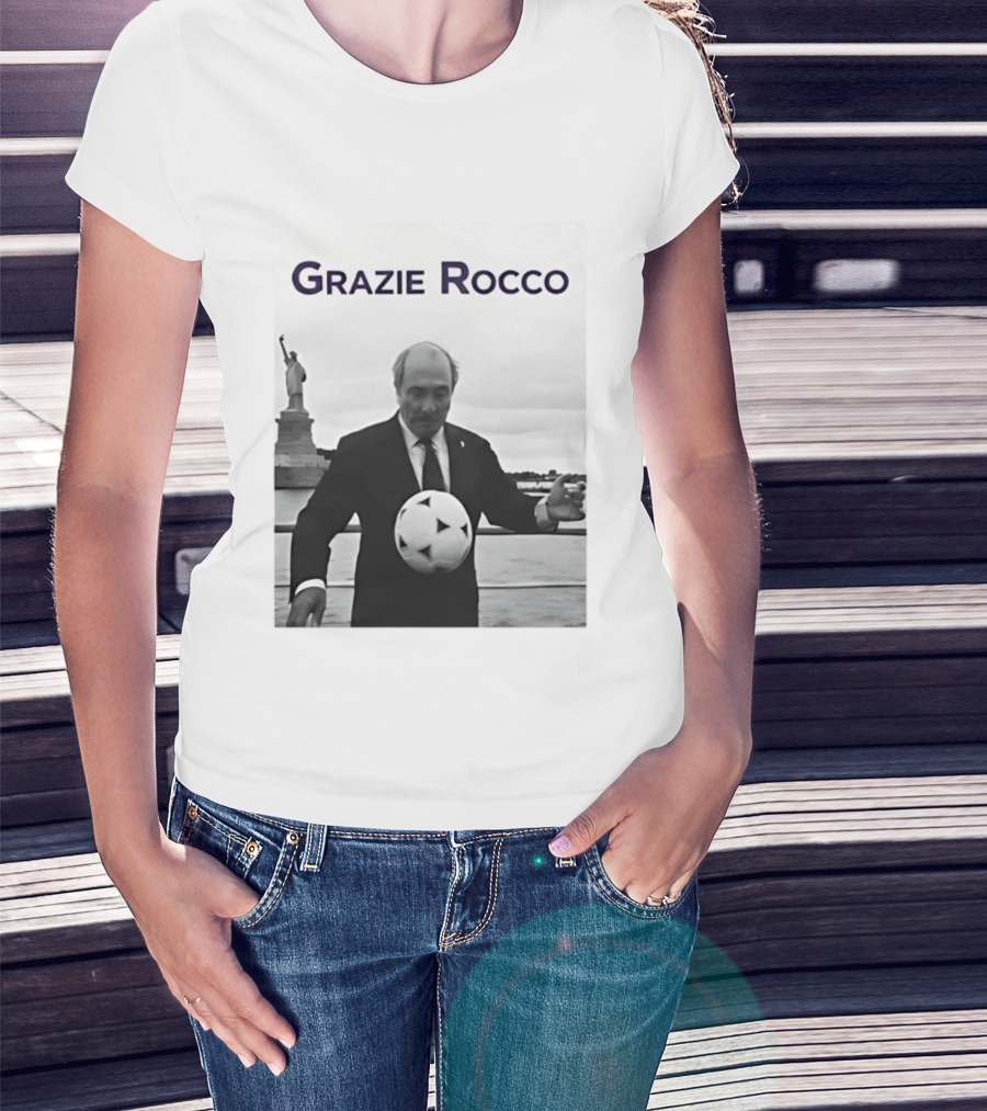 Grazie Rocco Commisso Statue Of Liberty Soccer T-Shirt