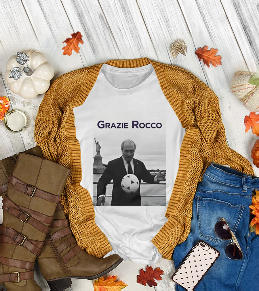 Grazie Rocco Commisso Statue of Liberty Soccer T-Shirt