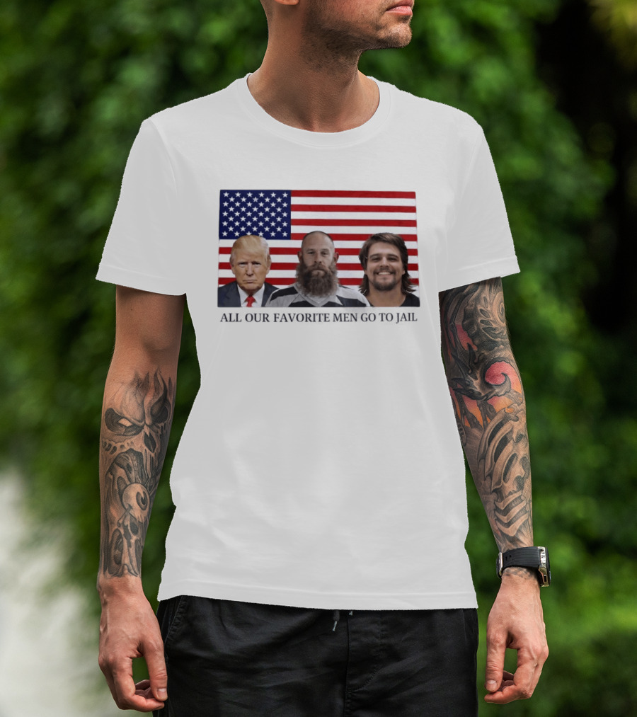 Trump Jeremy Best Kid Rock Favorite Men Jail USA Flag T-Shirt