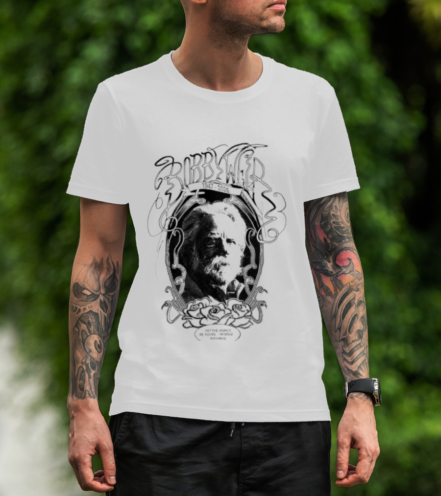 Grateful Dead Bob Weir 1947 2026 Black T-Shirt