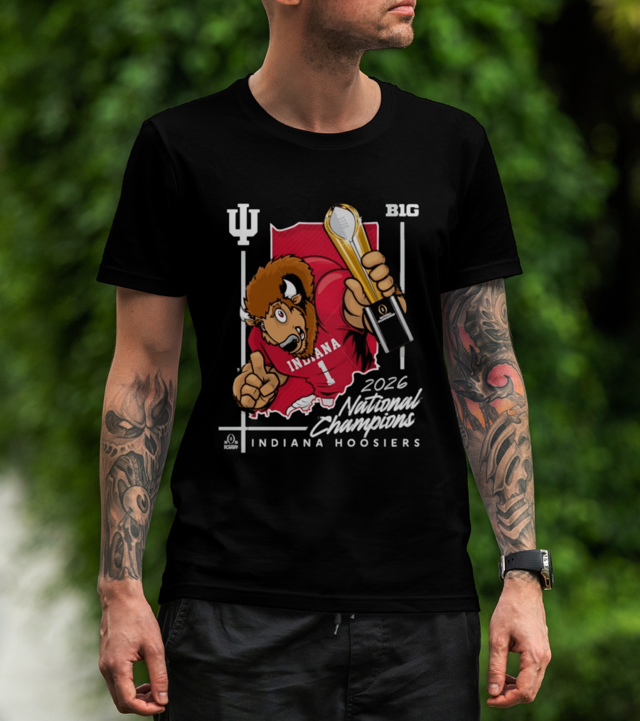 Indiana Hoosiers National Champs 2025 Trophy Victory B1G Indiana T-Shirt