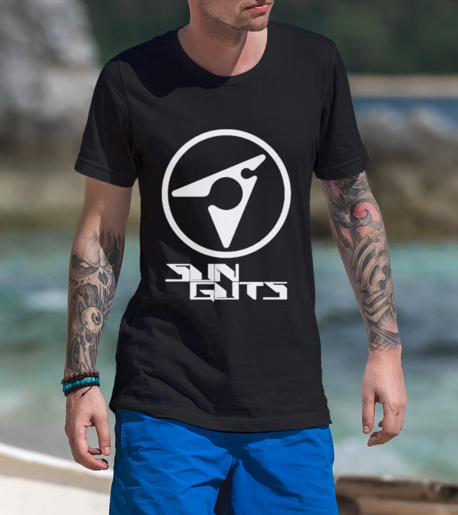 Sun Guts Circular Monogram T-Shirt