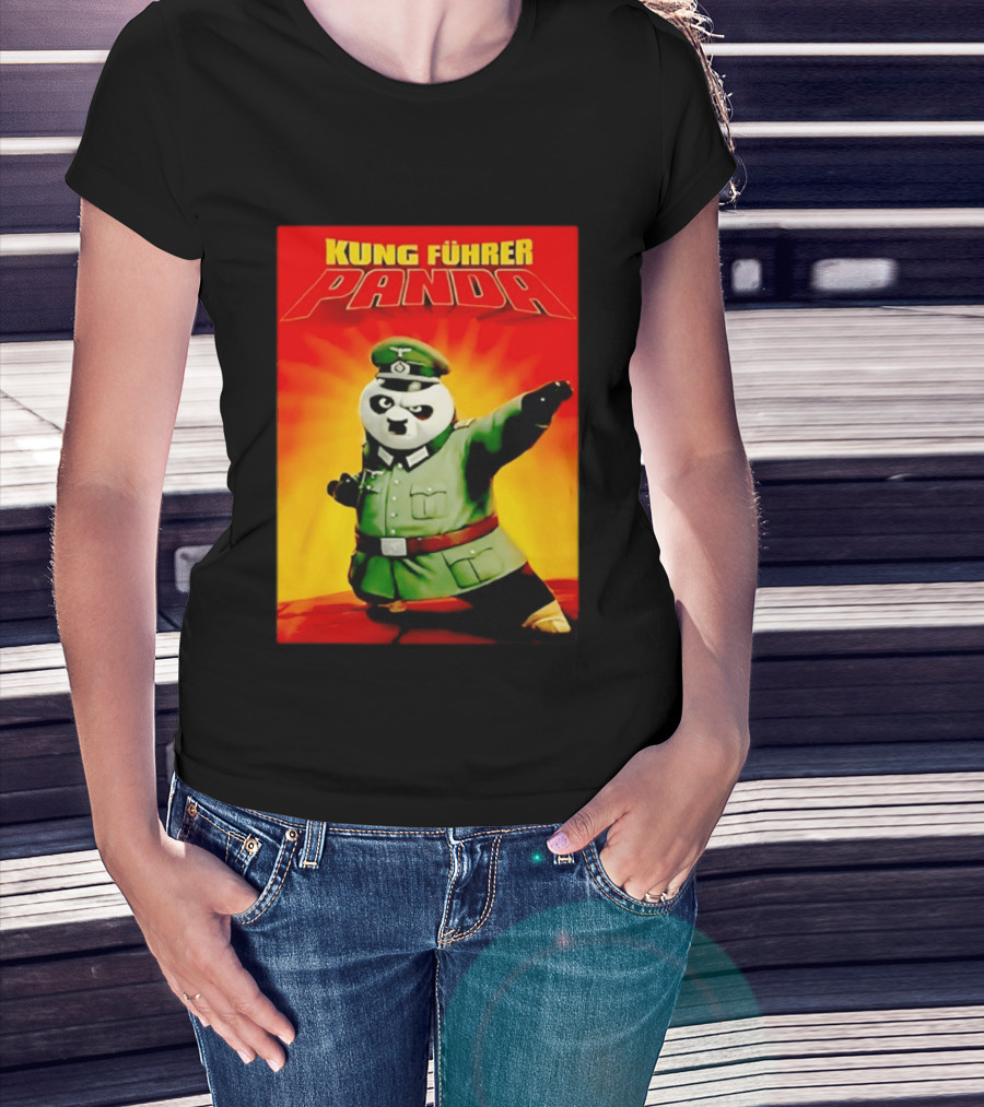 Kung Fuhrer Panda Parody Martial Arts Soldier Pun T-Shirt