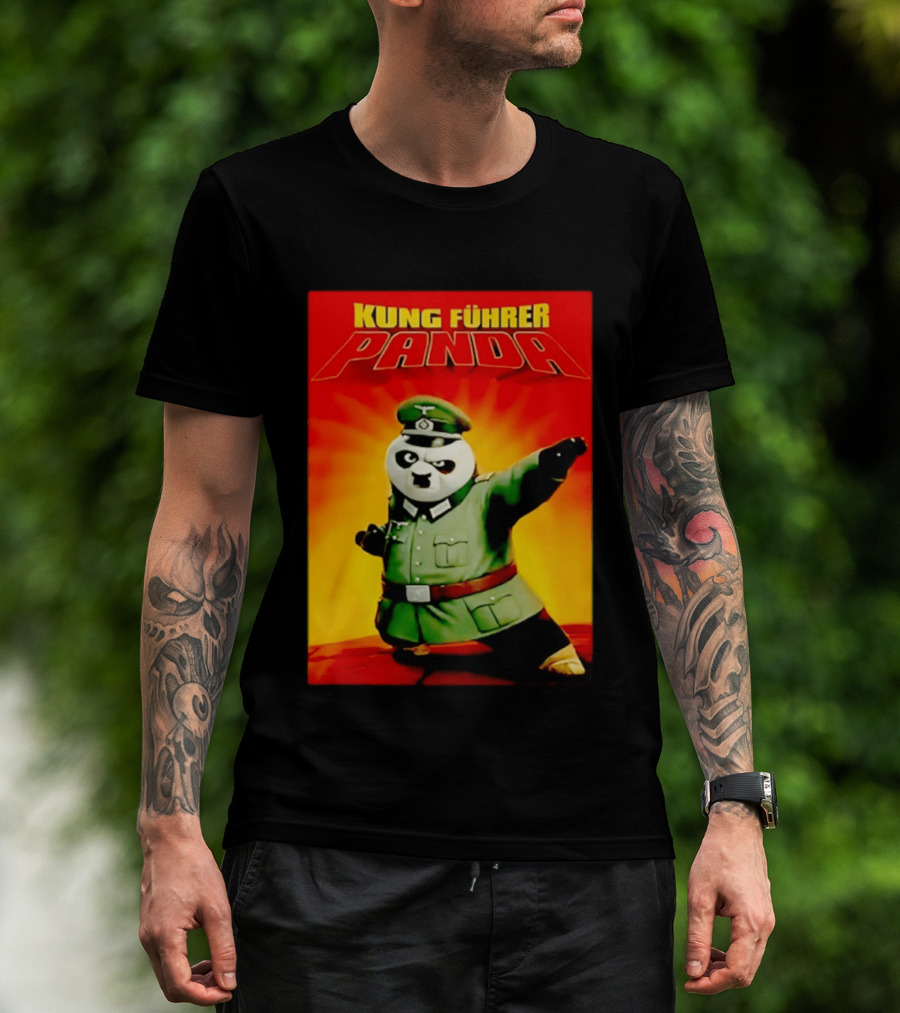 Kung Fuhrer Panda Parody Martial Arts Soldier Pun T-Shirt