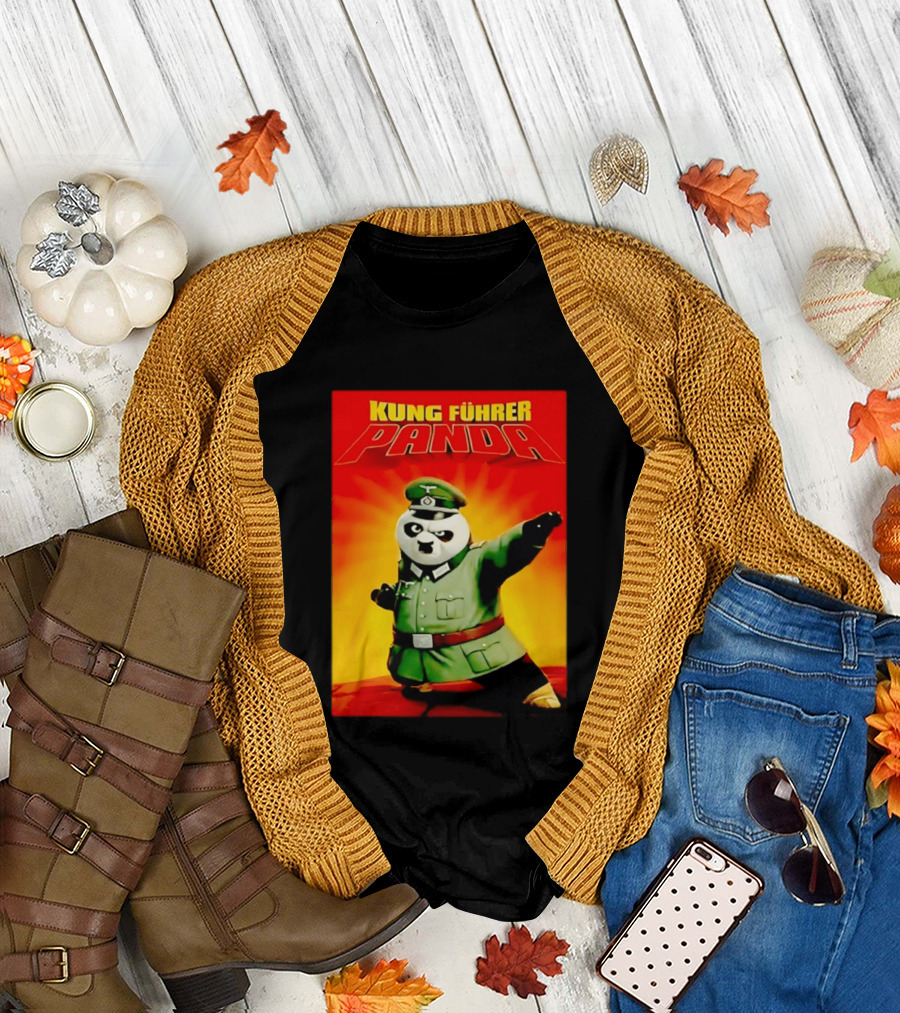 Kung Fuhrer Panda Parody Martial Arts Soldier Pun T-Shirt