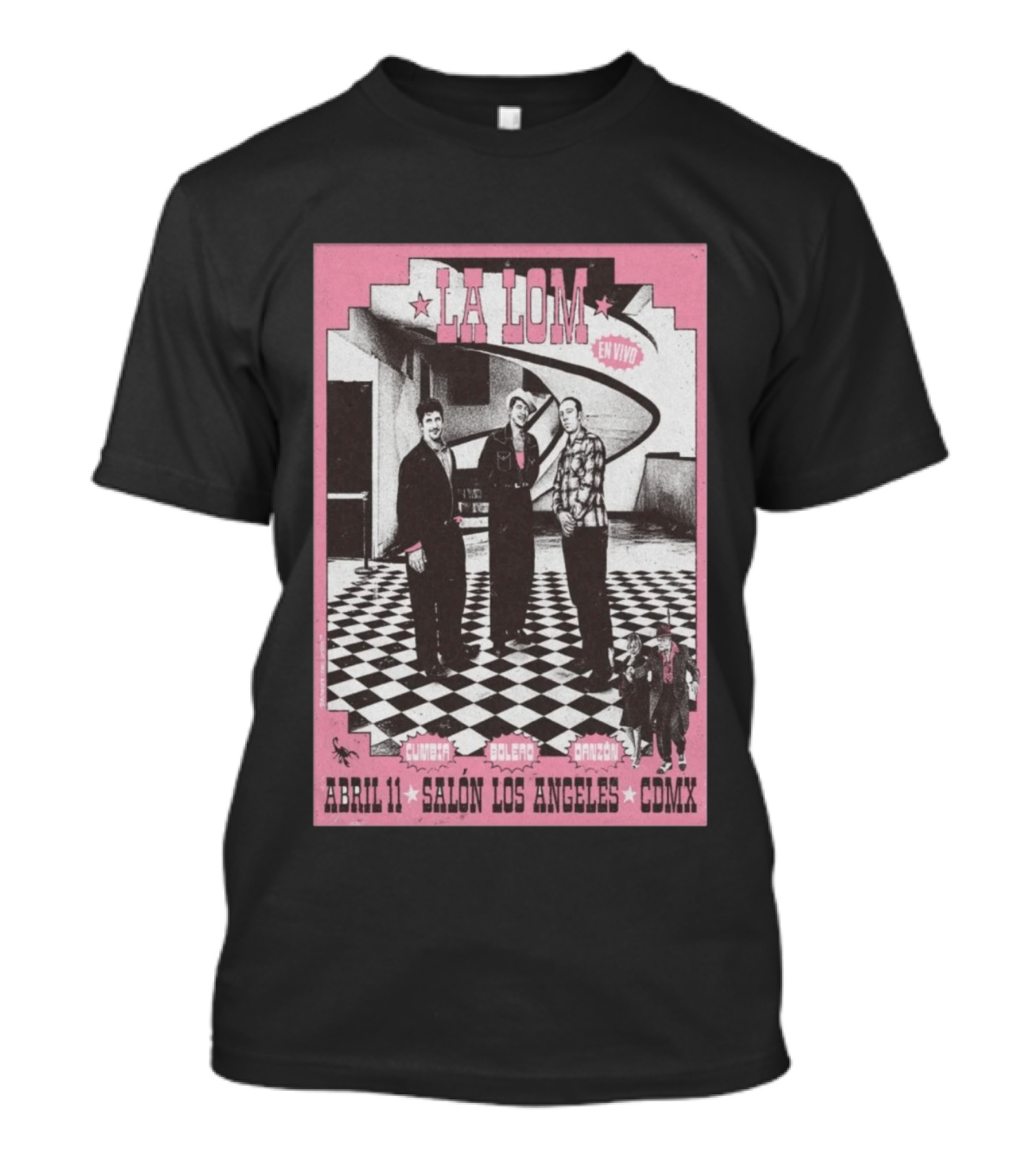 LA LOM En Vivo Cumbia Bolero Danzón Abr 11 Salón Los Angeles CDMX T-Shirt