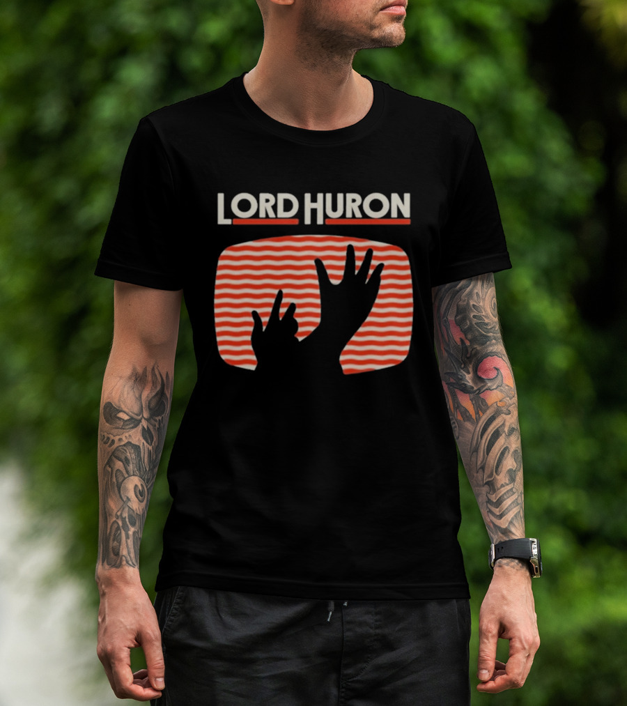 Lord Huron Signals Hand Red Stripes T-Shirt