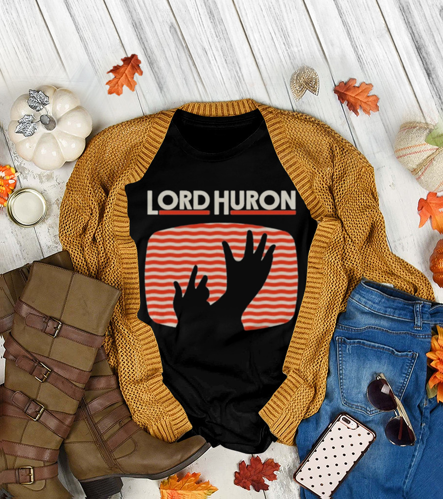 Lord Huron Signals Hand Red Stripes T-Shirt